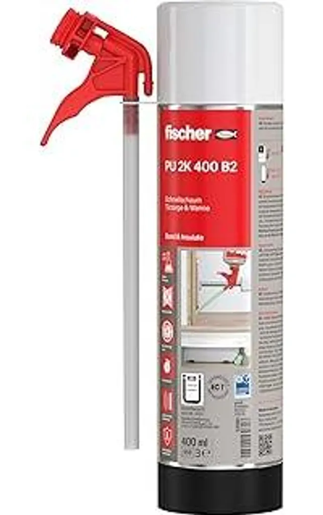 Schiuma Poliuretanica 2K Fischer 53081 Premium Verde Rapida 400ml