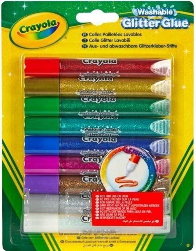 Gel-Kleber Crayola Glitzernd (9 pcs)