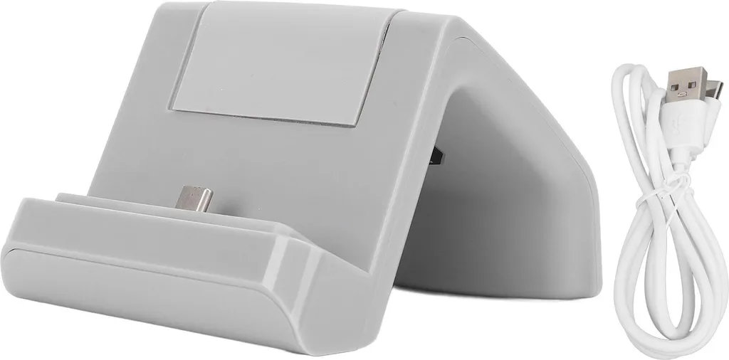 Docking Station Grigio per Switch Lite - Caricabatterie LED Minimal