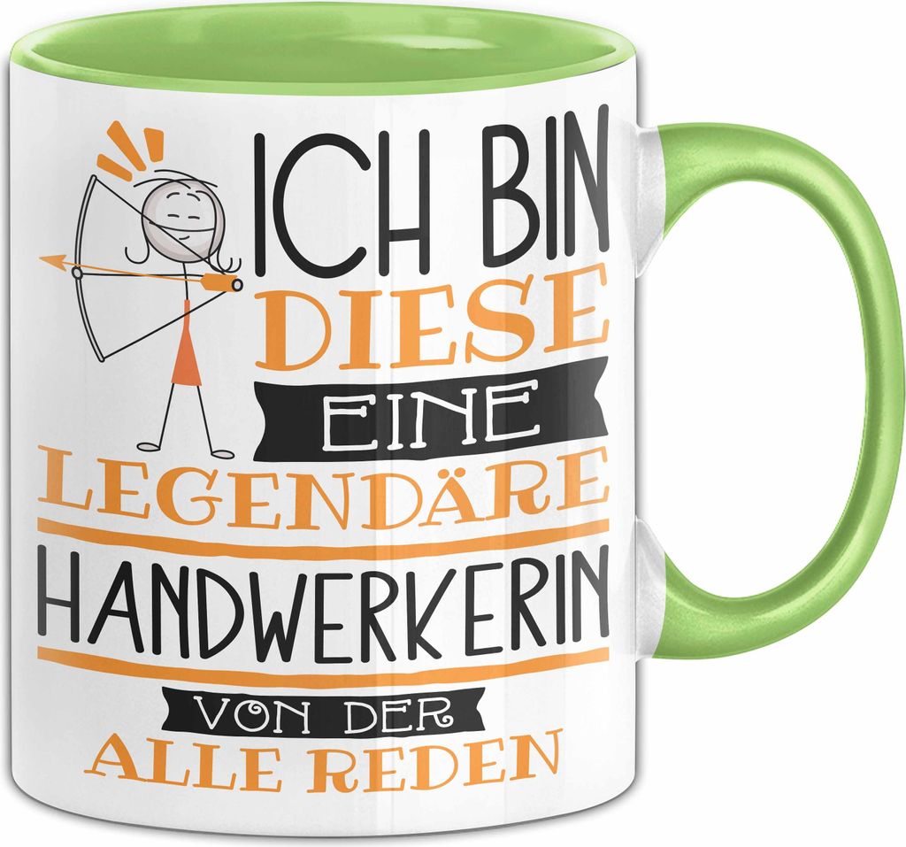 Handwerkerin Tasse Geschenk Ich Bin Diese Eine Legendäre Produktbild 