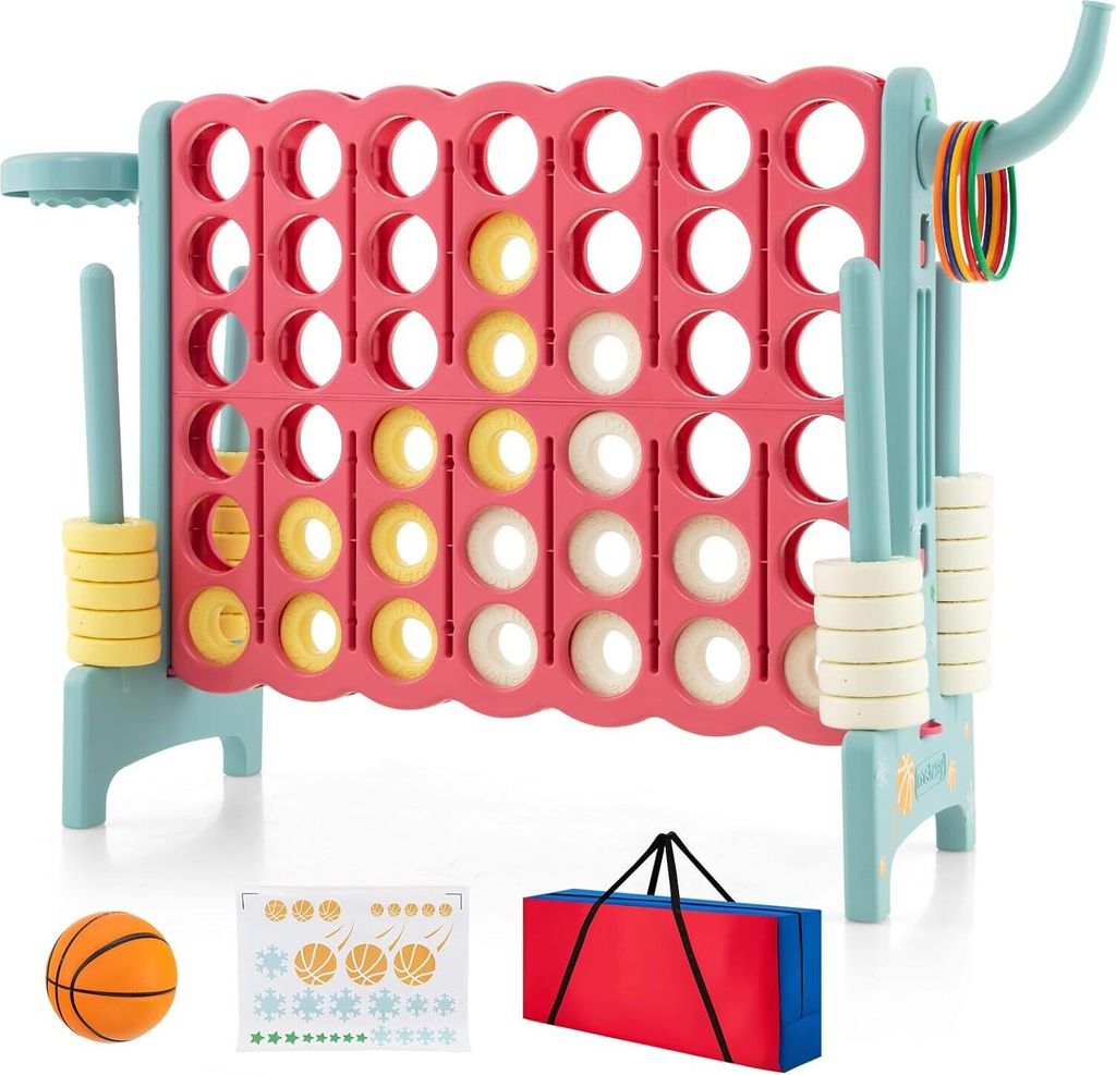 DREAMADE Riesiges 4 Gewinnt Spiel mit Basketballkorb und Produktbild 