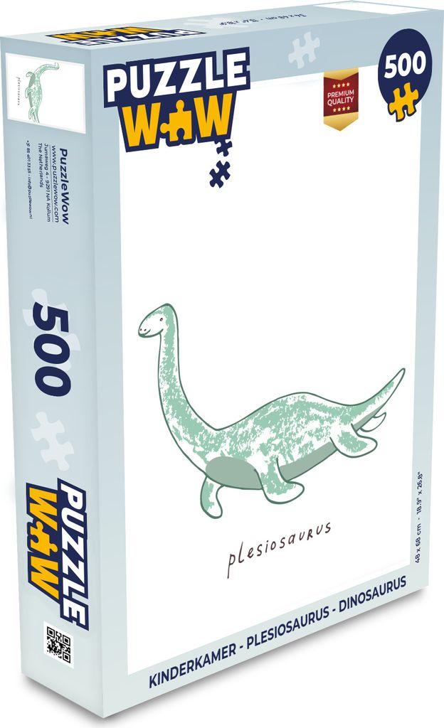 MuchoWow Puzzle 500 Teile Kinderzimmer - Plesiosaurier - Dinosaurier - Junge - Mädchen - Kind - Denken - Spiel - Toy