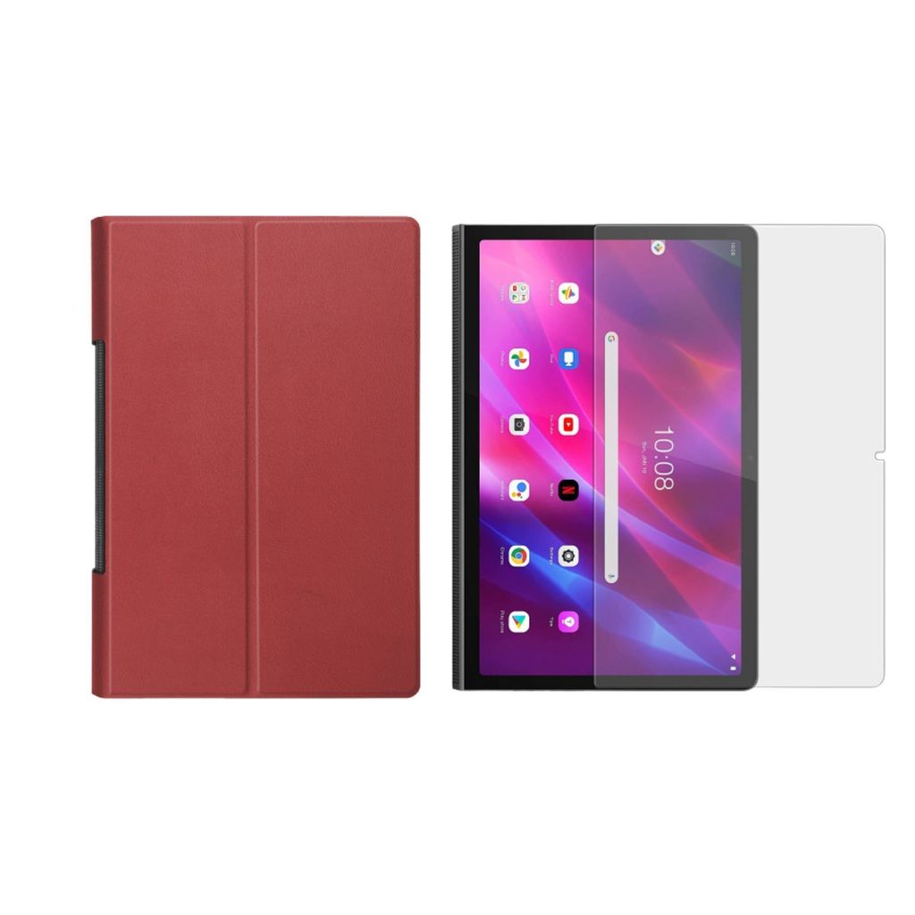 2in1 Set für Lenovo Yoga Tab 11 YT-J706F 2021 11 Zoll Tablet mit Schutzhülle + Schutzglas mit Auto Sleep/Wake Hülle