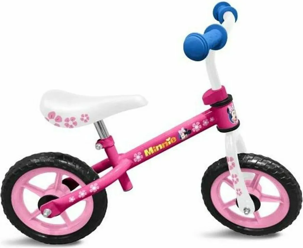 Draisienne Disney Minnie Mouse pour enfant vélo sans pédales rose 10 pouces