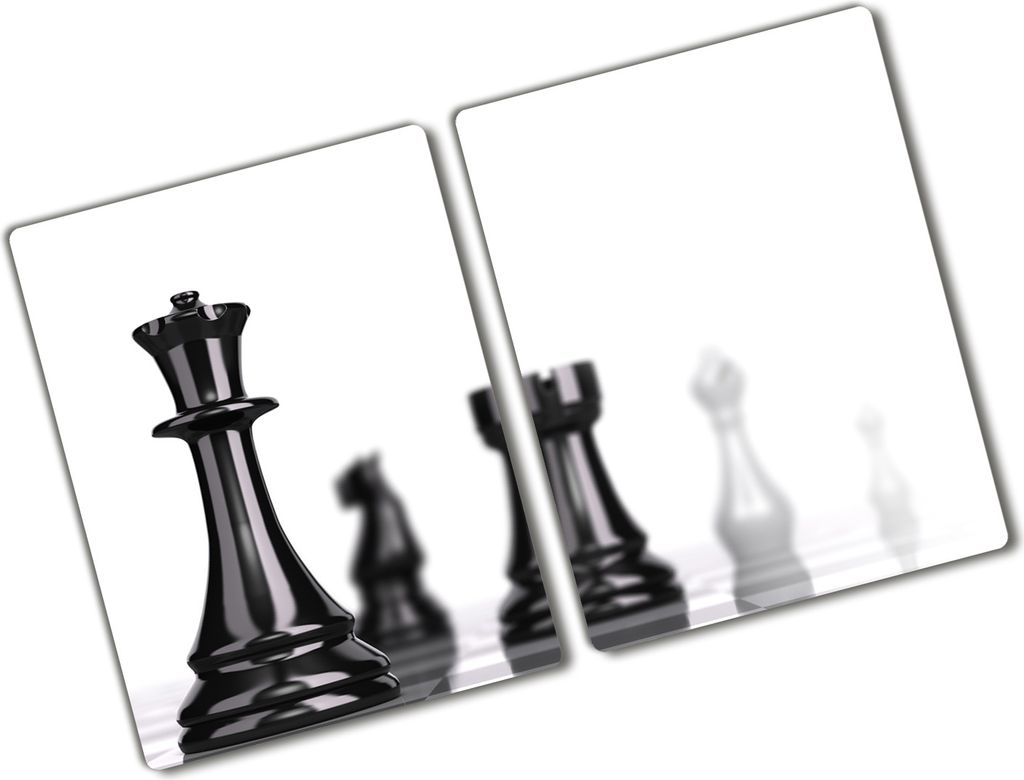 Tulup Glas Herdabdeckplatte - 2x40x52 cm - Produktbild 