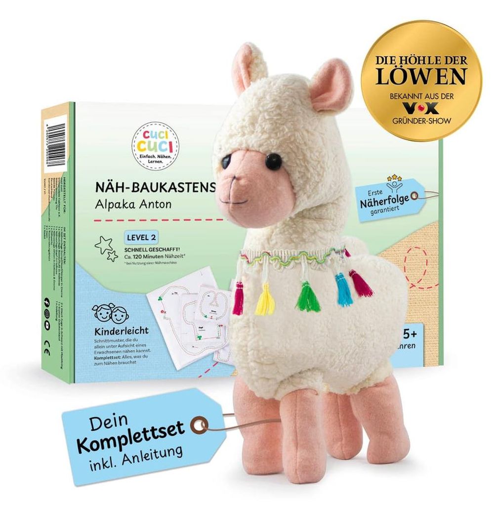 Cuci Cuci Näh-Baukastenset Alpaka Anton Produktbild 
