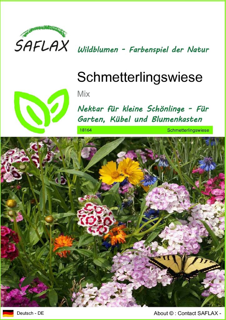 SAFLAX - Schmetterlingswiese - Mix - 1000 Samen Produktbild 