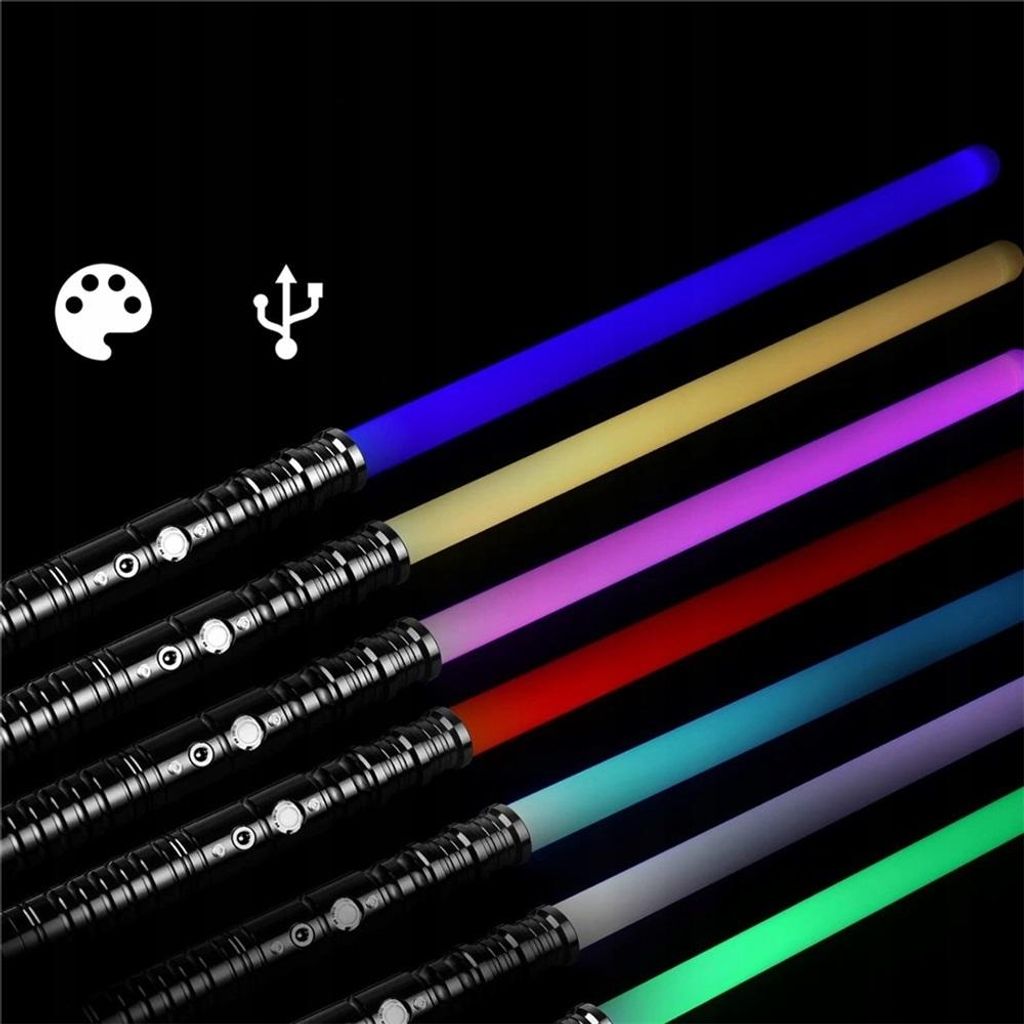 SLVCREK Lichtschwert für Kinder Erwachsene, RGB 12 Farben Lichtschwert