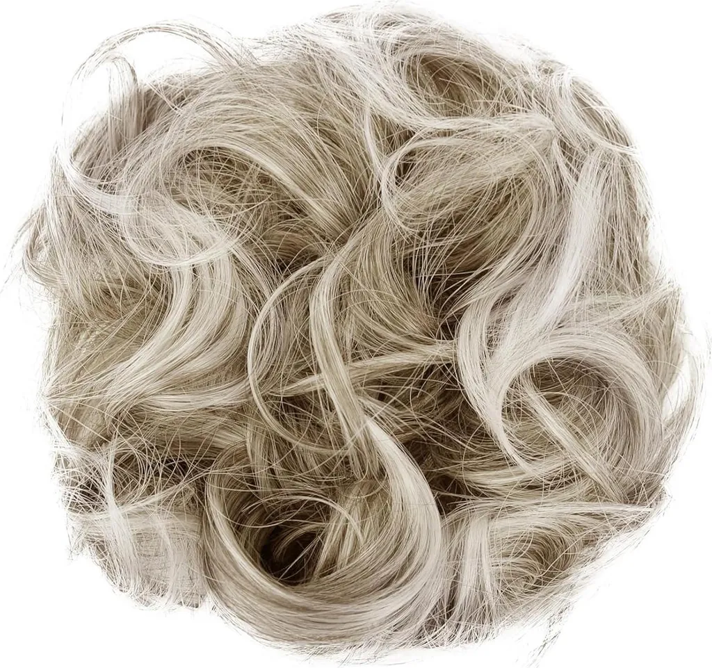 Postiche chignon ondulé pour mariage, coiffure de soirée rapide
