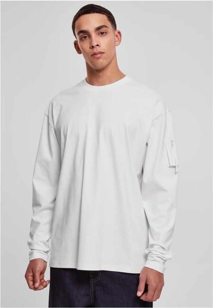 Urban Classics - Sleeve Pocket Longsleeve weiß - L