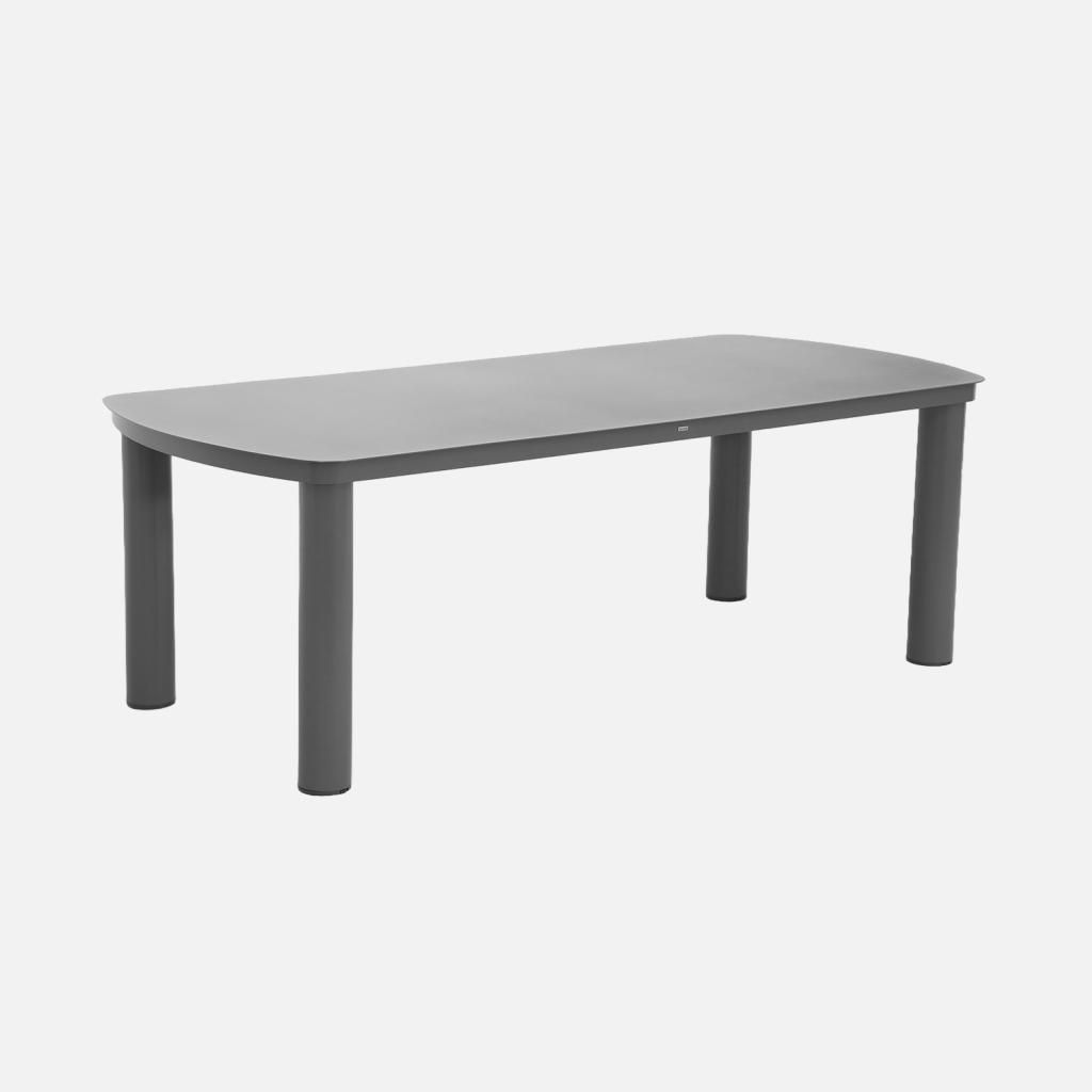 sweeek - Gartentisch aus Aluminium 225cm für 10 Personen - Anthrazit