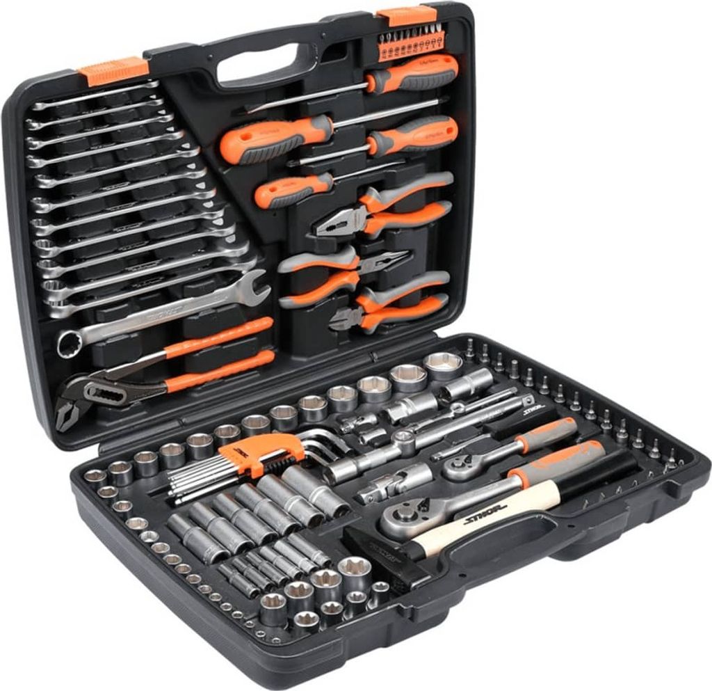 Zestaw narzędzi STHOR 1/2", 1/4", 122 szt., TO-58690 Zdjęcie produktu 