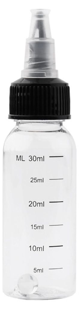 Messbecher mit Verschluss, 30/50/100/250 ml, auslaufsicherer Dosierbehälter für Saucen und Öle, BPA-frei, ideal für Küche, Labor und Reisen.