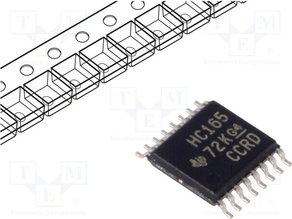 5x 2÷6VDC SN74HC165PWR Schieberegister SMD