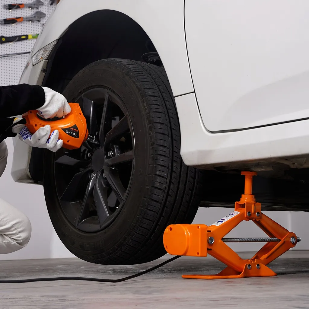 Cric Auto 3t a Forbice per SUV e MPV - Sollevatore 170-420 mm - 8