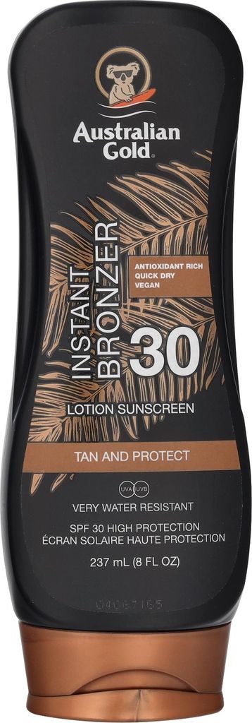 Australian Gold Instant Bronzer Lotion Sunscreen SPF30