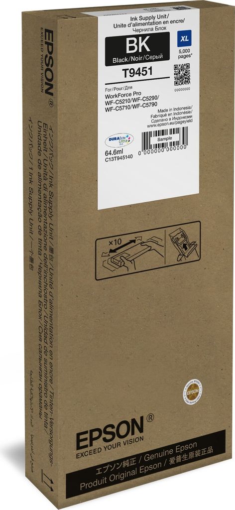 EPSON Tinte für EPSON WorkForcePro 5790/5710 schwarz XL Produktbild 