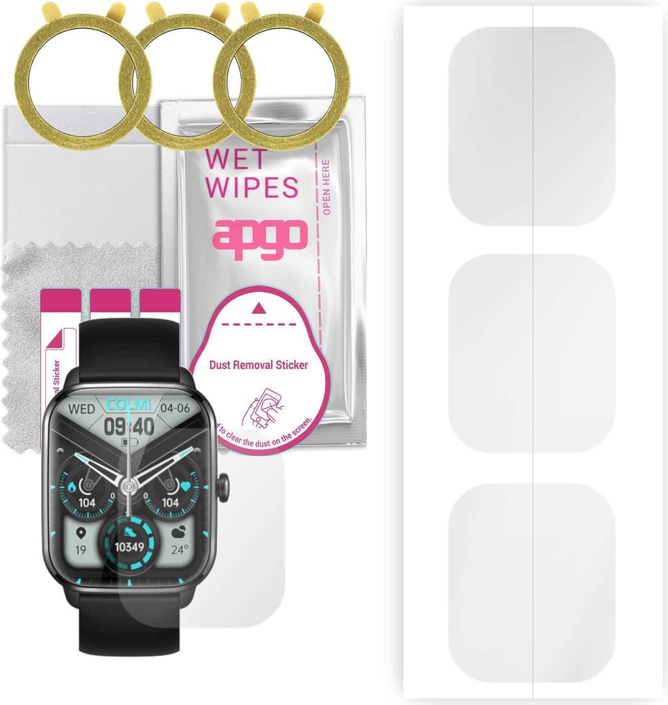 apgo 3 Stück Schutzfolie, klar, kompatibel mit Colmi C61 Produktbild 