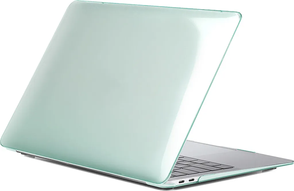Coque MacBook Air 13 rigide et ultra-fine PURO verte transparente