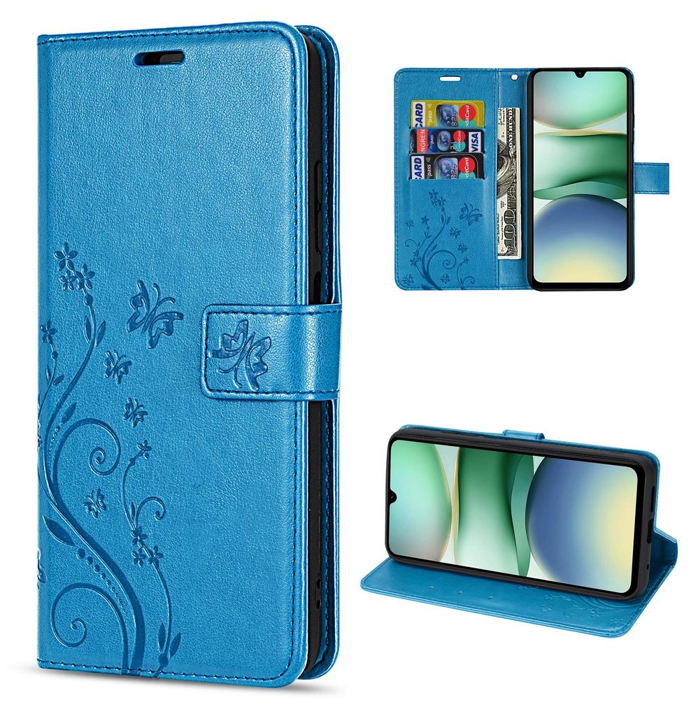 Handy Tasche für Xiaomi Redmi A5 Handyhülle Blumen Hülle Produktbild 