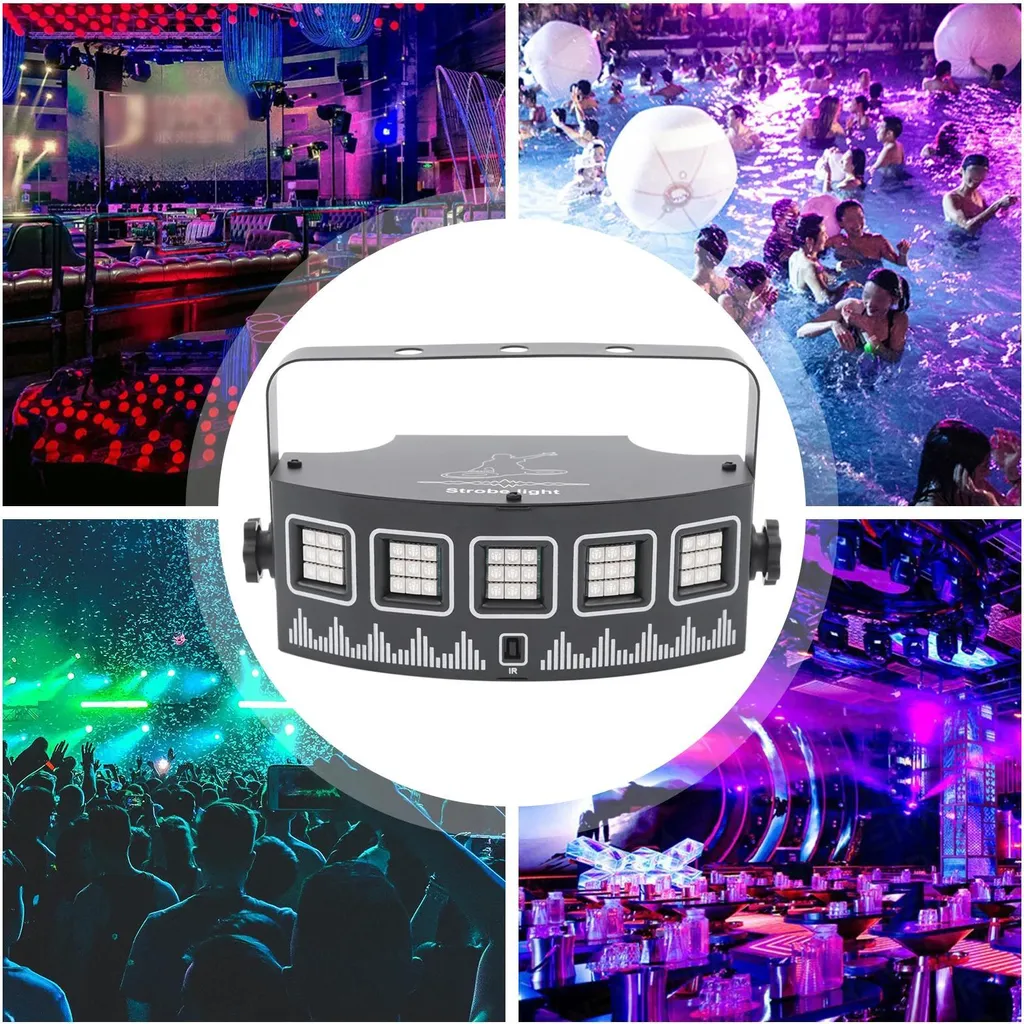 Éclairage DJ LED Compact et Stroboscope Robuste pour Soirées Réussies - 6