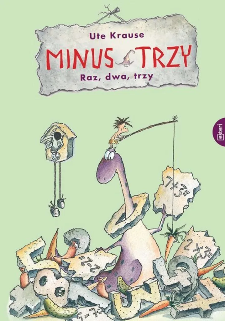 Livre illustré Minus Three par Ute Krause - Édition polonaise haute qualité