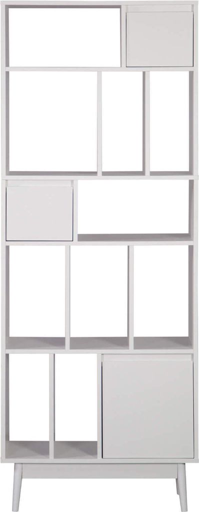 Rebecca Mobili Bücherregal Mawar 187x70x29,5 Spanplatte Holz Weiß Modern