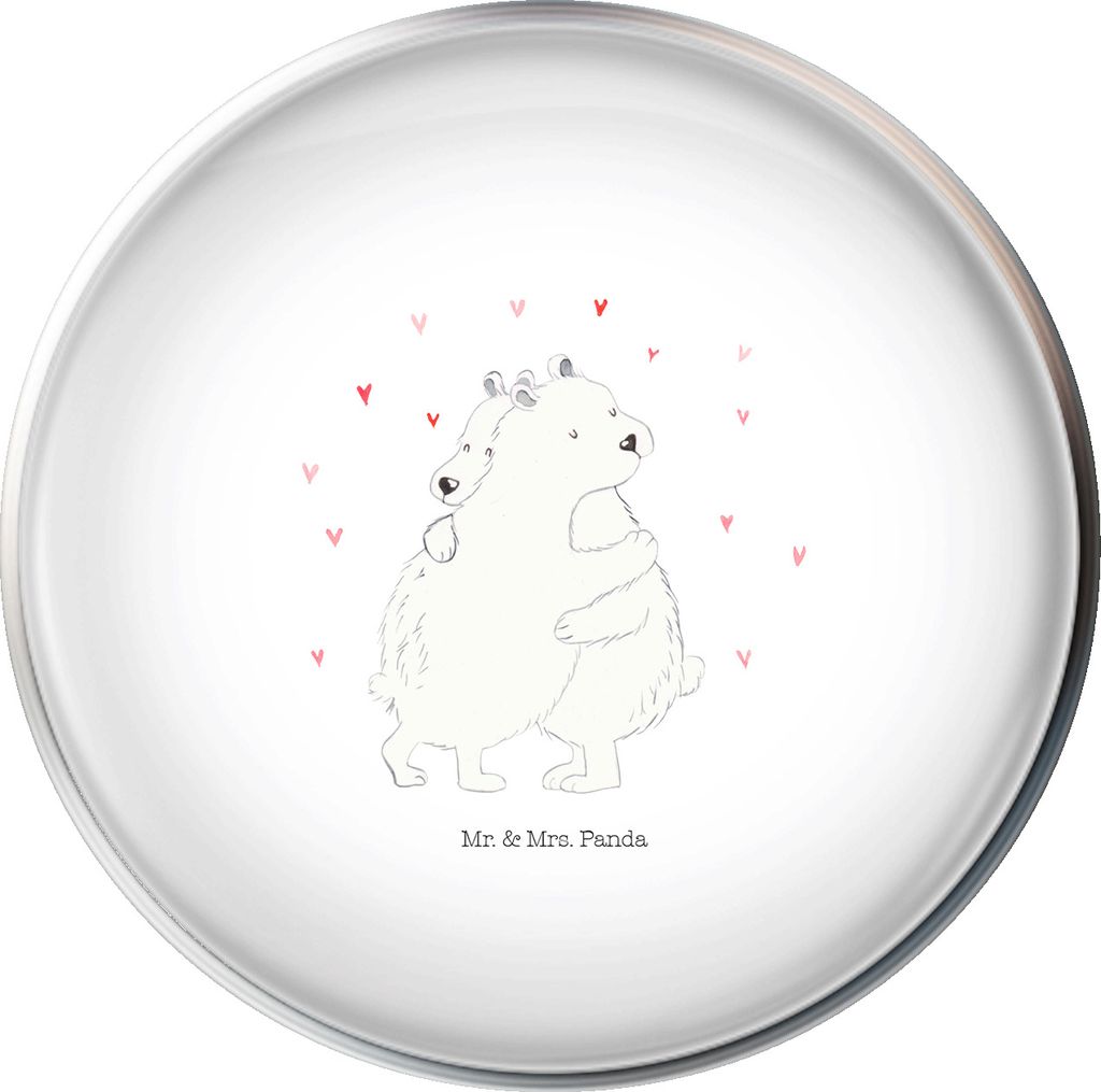 Mr. & Mrs. Panda Abfluss-Stopfen Eisbär Umarmen - Weiß - Geschenk, Waschbecken Stöpsel, Tiere, waschbeckenstöpsel, Ablaufstopfen, Waschbeckenst...