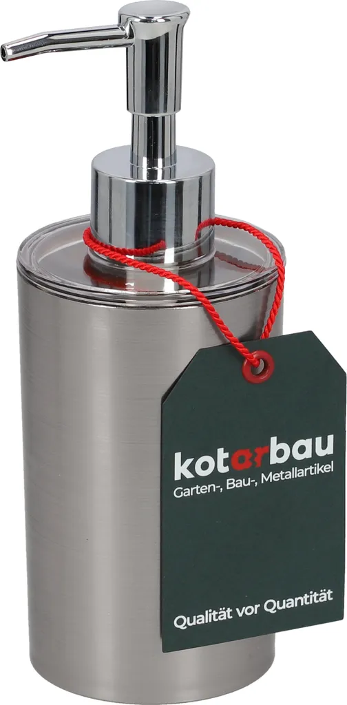 KOTARBAU Distributore Sapone Nichel 350ml - Dispenser Pompa Robusto