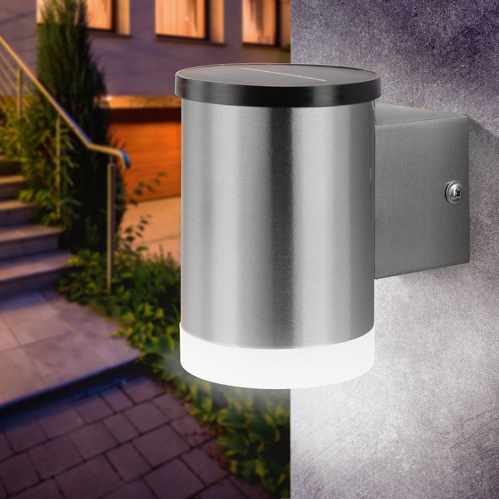 esotec Solar LED-Wandleuchte Nadja Solarleuchte für außen wetterfest IP44 102592
