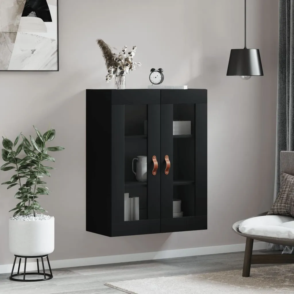 Mobile Vetrina Parete Nero Möbel2025 CHY6656224 | Specifica 70x34x90 cm - 3