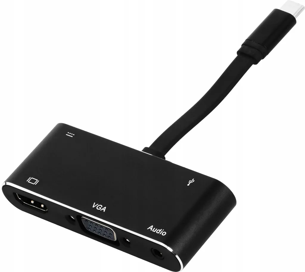 Station d'accueil USB-C pour Télétravail avec Double Sortie Ecran HDMI VGA