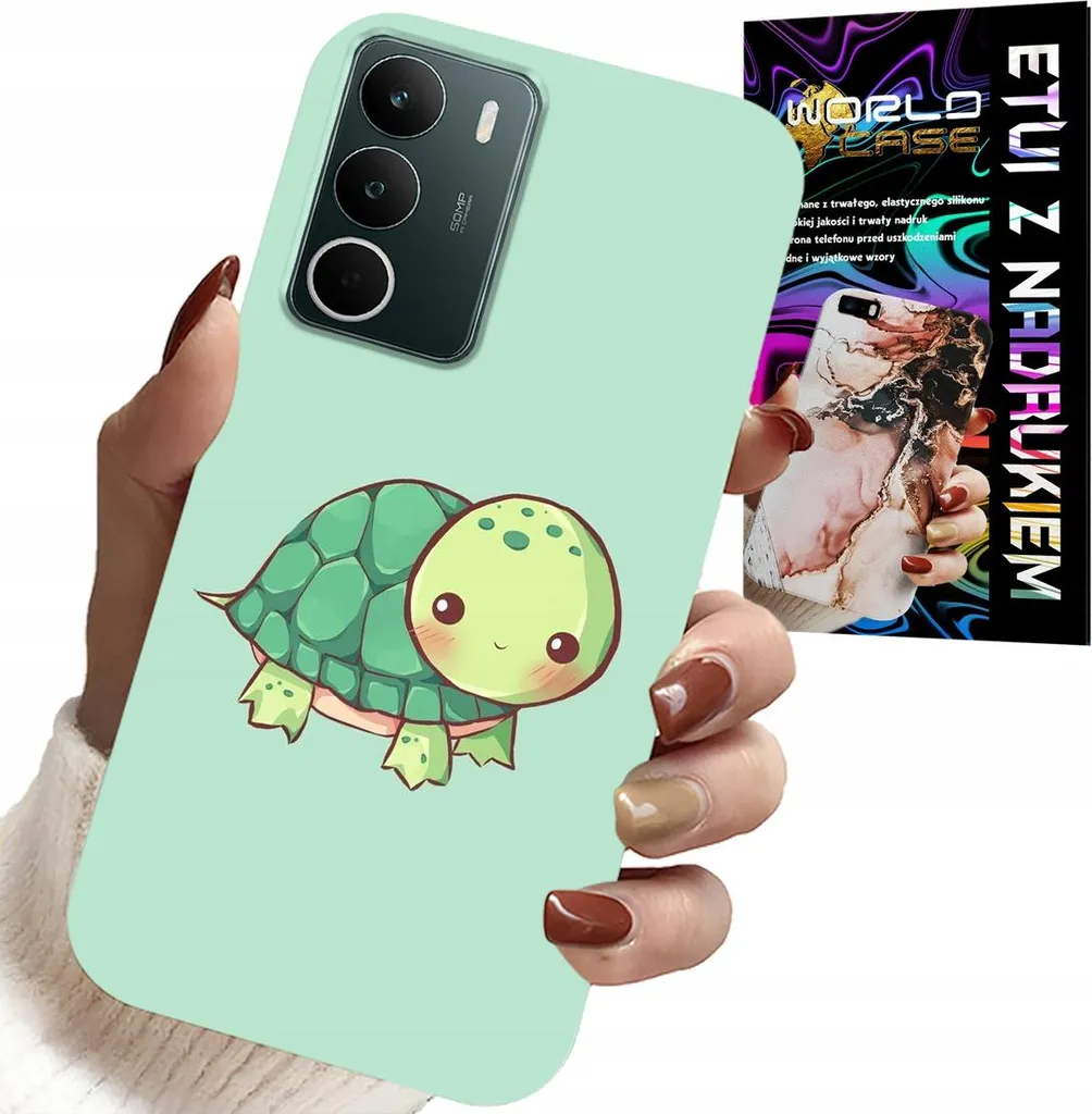 Custodia Realme C71 4G Tartarughe per Bambini + Vetro | Cover Antiurto