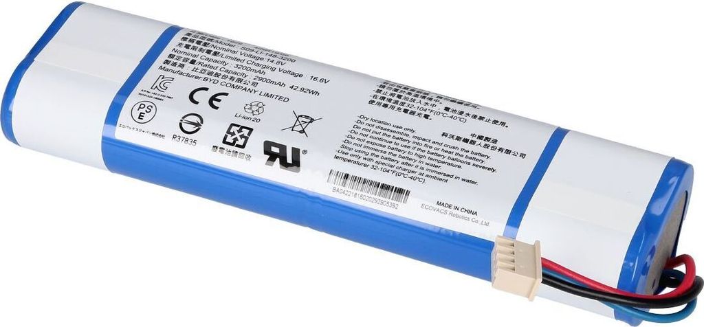 Akku Battery Pack Ecovacs 10002644 für Staubsauger Roboter Saugroboter DEEBOT N8, N8 PRO, N8+, N8 PRO+, OZMO 920