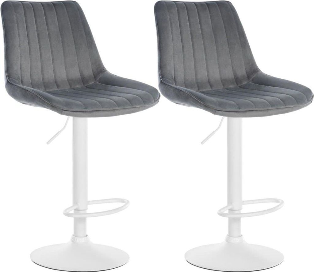 2er-Set Barhocker aus Samt – Hohe Hocker – Optimaler Sitzkomfort und Stabilität