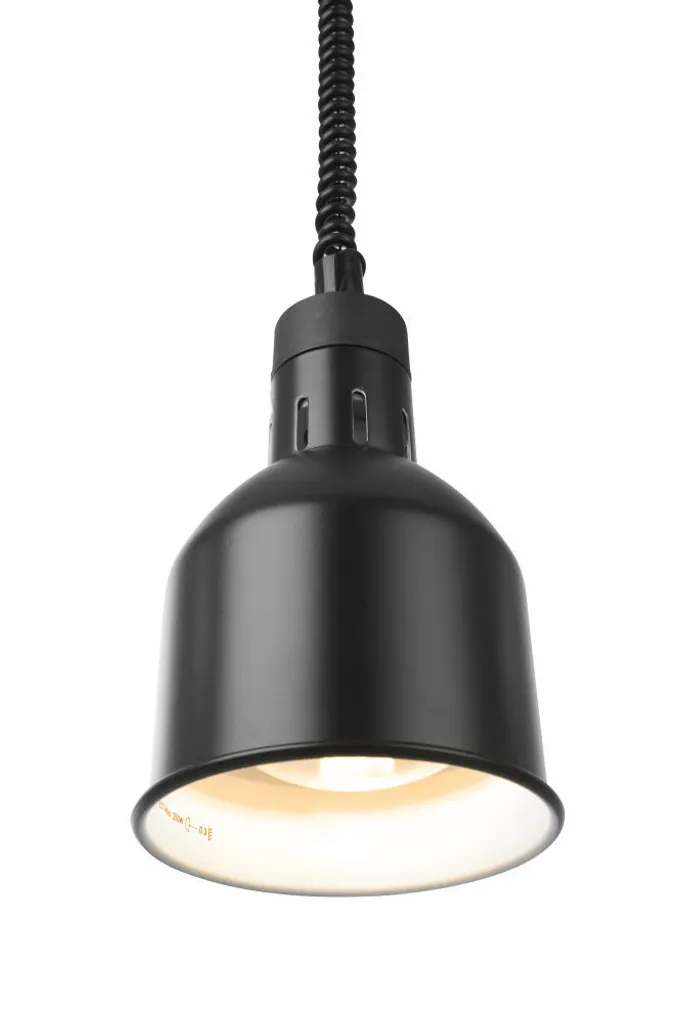 Lampe chauffante rétractable Hendi noire 250W cylindre réglable - 3
