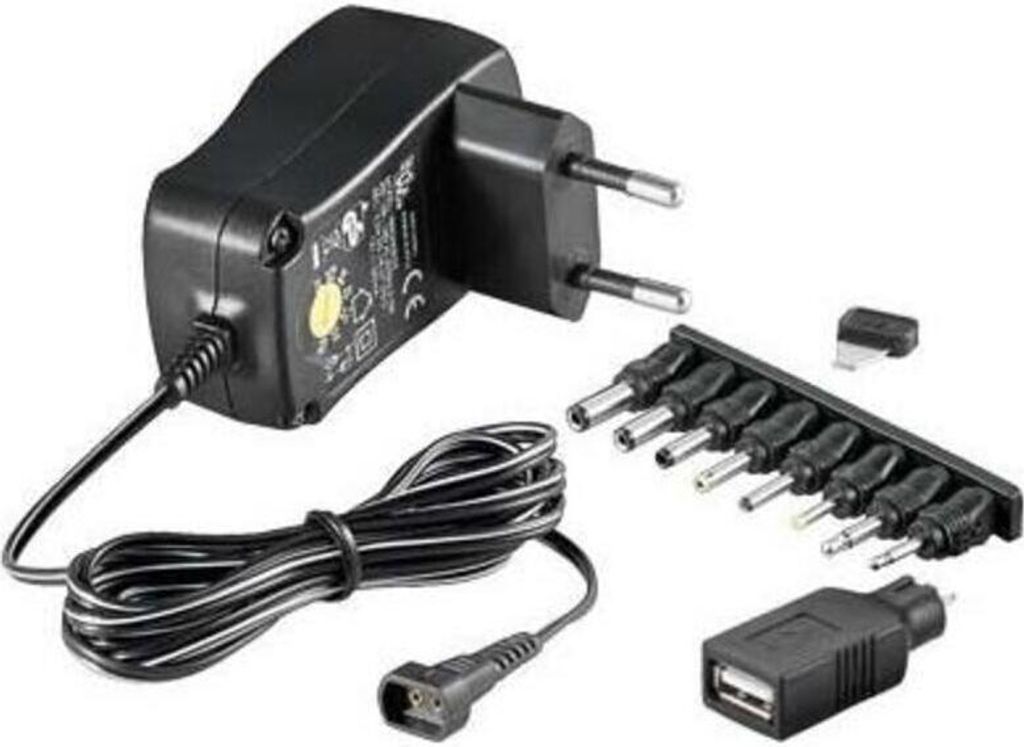 Univerzálny spínaný napájací zdroj 3-12 V DC 600 mA s USB a Obrázok produktu 