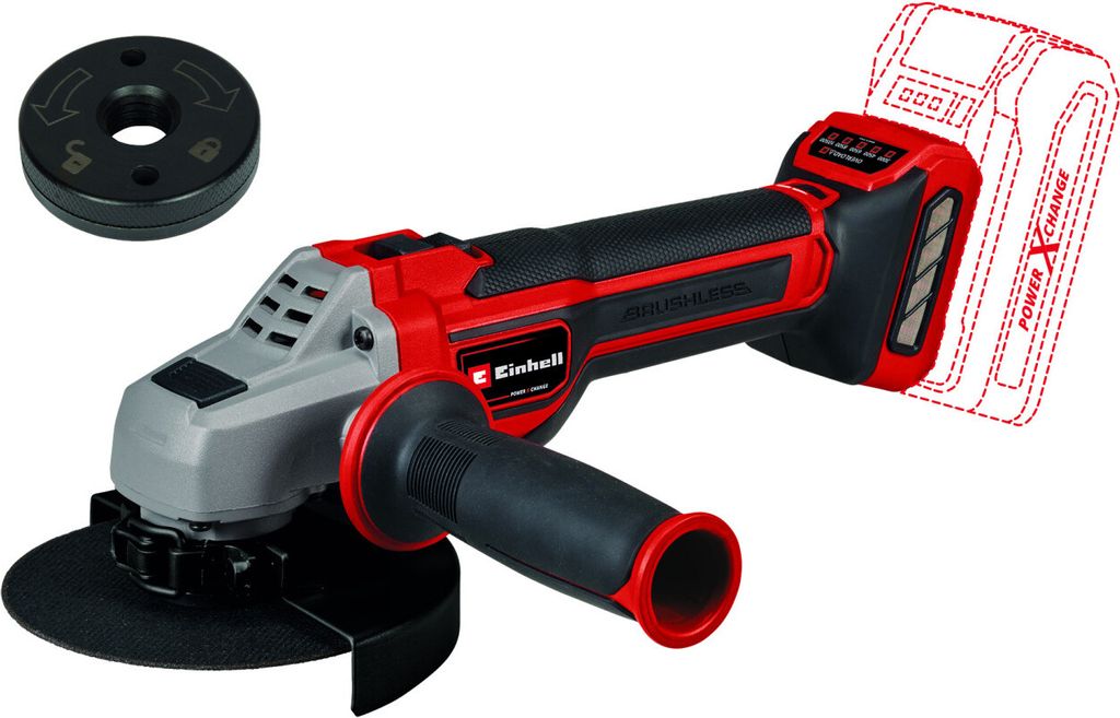 Einhell TP-AG 18/125 CE Q Li-Solo Akku Winkelschleifer 18 V Produktbild 