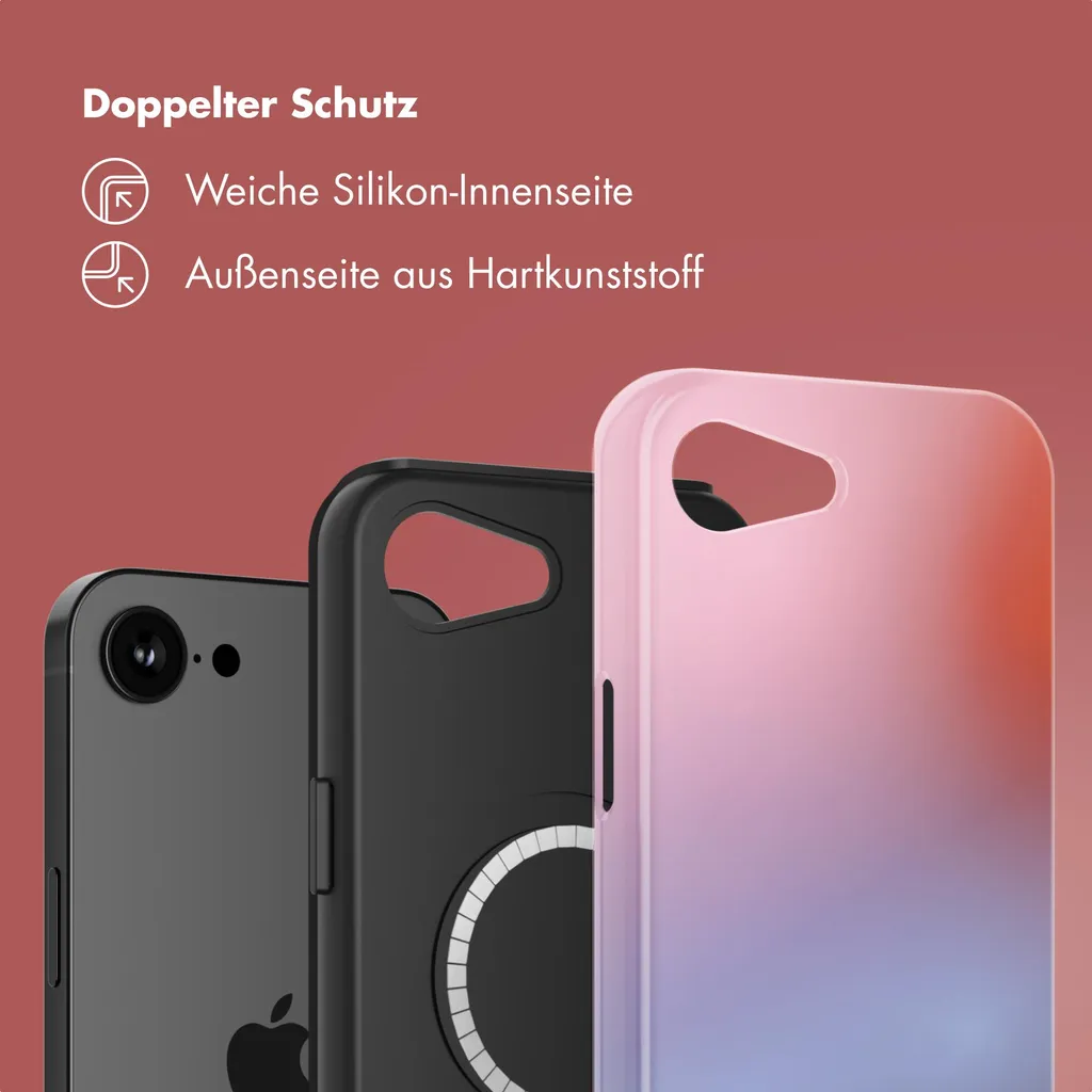 Custodia Selencia Vivid iPhone 16e MagSafe: Stile Gradient Blush - 4