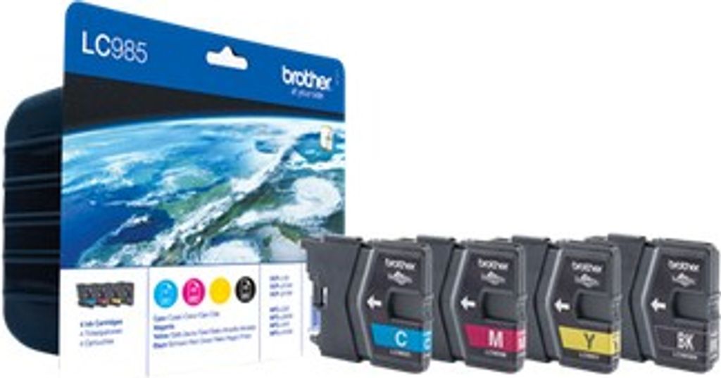 Brother LC-985VALBP, black, cyan, magenta, yellow, 260 Produktbild 