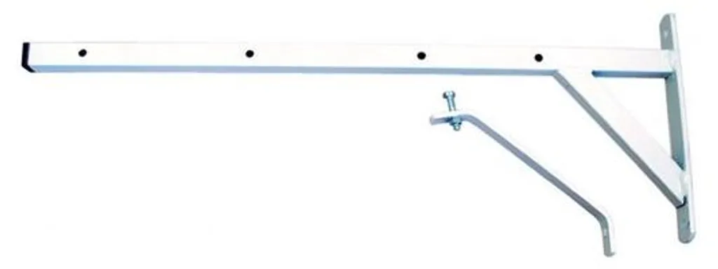 Porte-serviettes blanc pour angle de douche - Rangement compact de bain