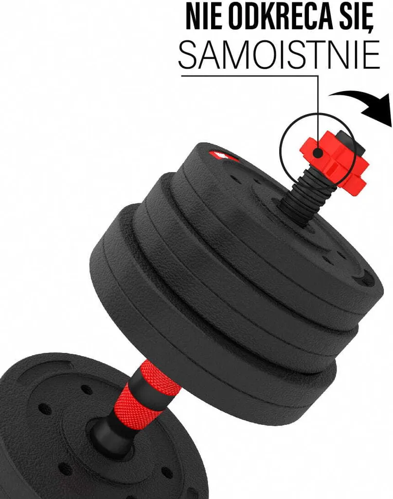 Haltères Composites 20 kg HMS SGP20 - Kit Musculation Complet Maison - 12