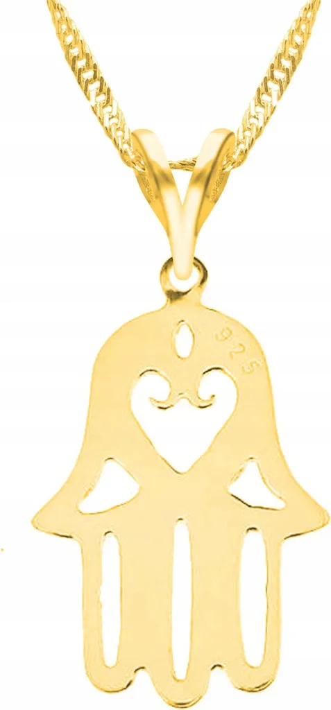 Collana Mano Provvidenza in Argento 925 Dorato | Design Minimal Chic