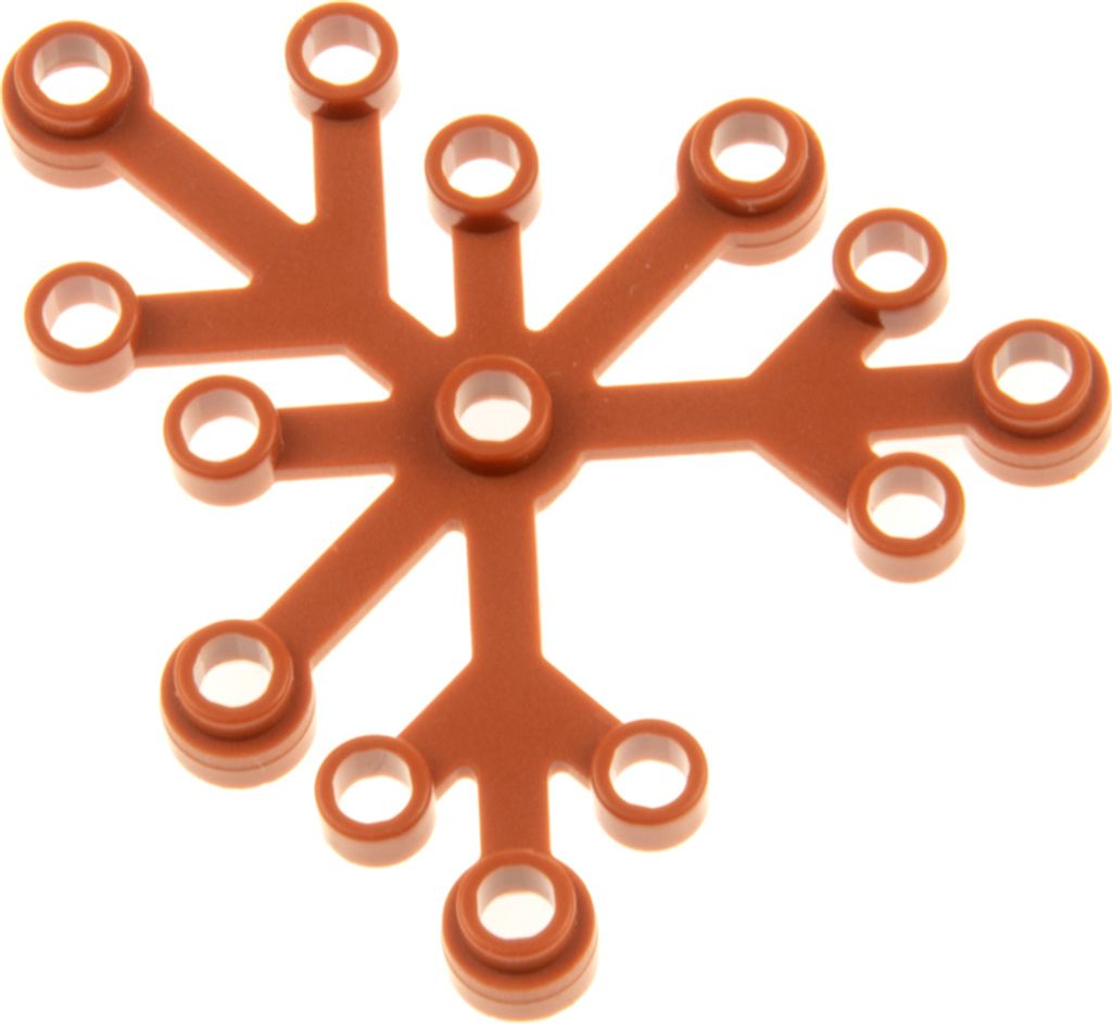 1x Lego Pflanze Blätter 6x5 dunkel orange Blatt Strauch Produktbild 