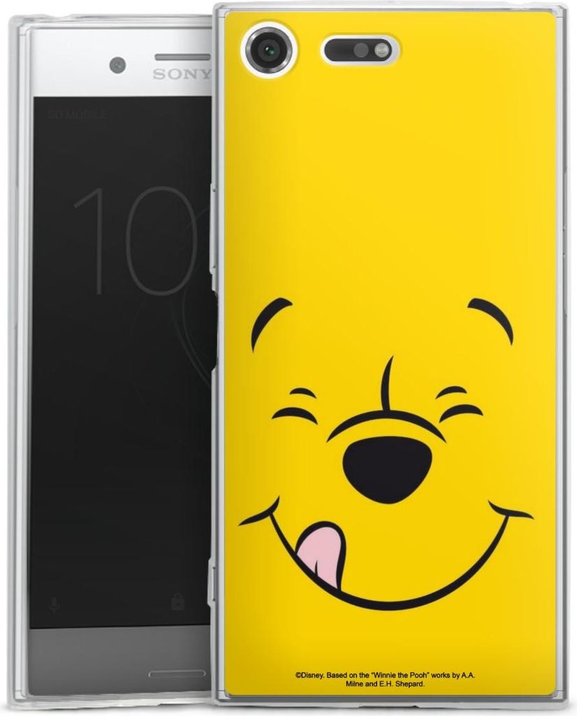 DeinDesign Slim Hülle für Sony Xperia XZ Premium Silikon Case Ultra Dünn Handyhülle Disney Offizielles Lizenzprodukt Winnie Puuh