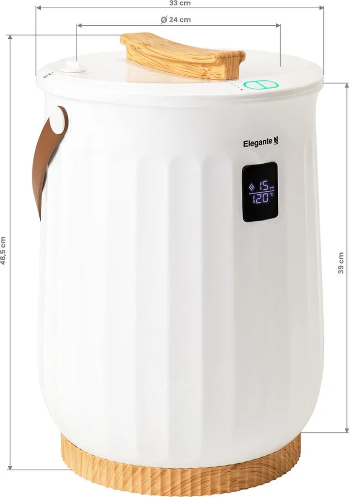 Sèche-serviettes 480W ELEGANTE E18 : chaleur douce et design compact - 9