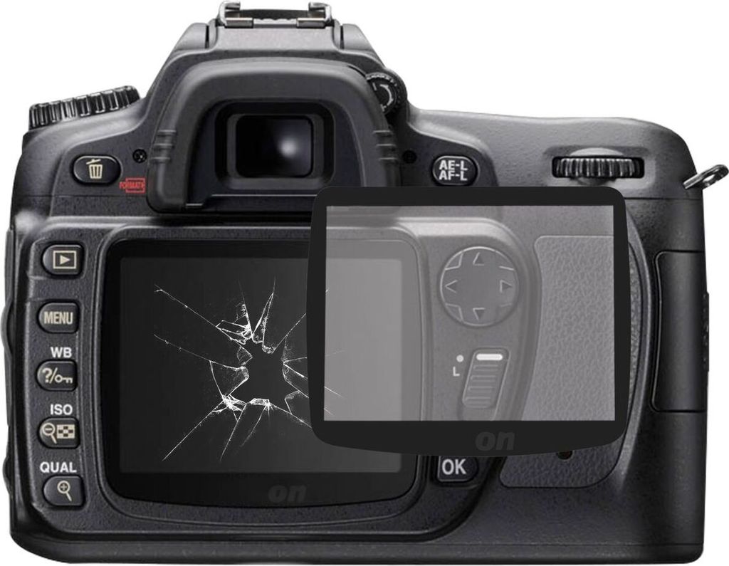 Schutzfolie für Canon Nikon Folie Anti-Shock 9H Displayschutz Displayfolie, Größe:Nikon D80