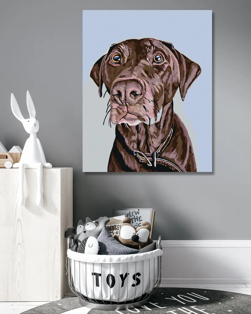 Pittura a Diamante Zuty Cane con Collare 40x50 - Regalo Creativo DIY - 2