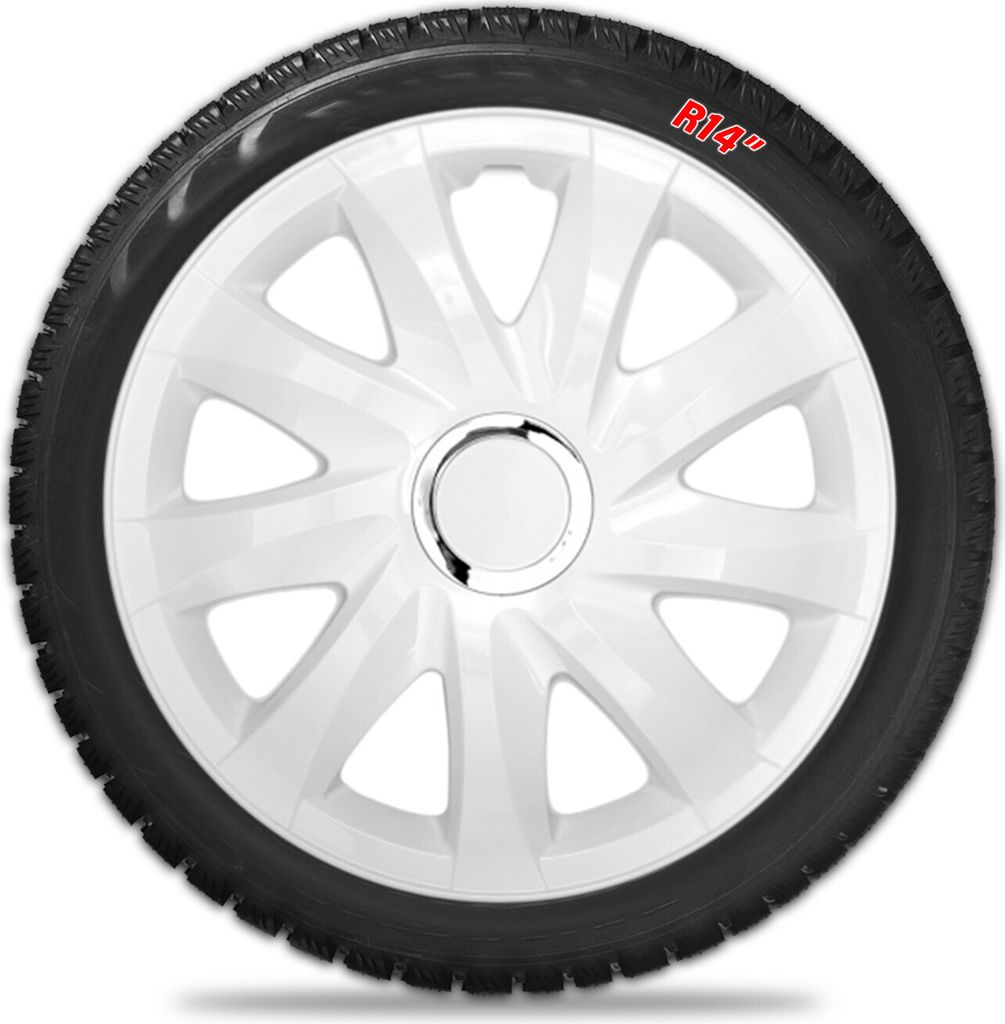 Radzierblenden Felgen Universal Drift NRM Radkappen Weiß