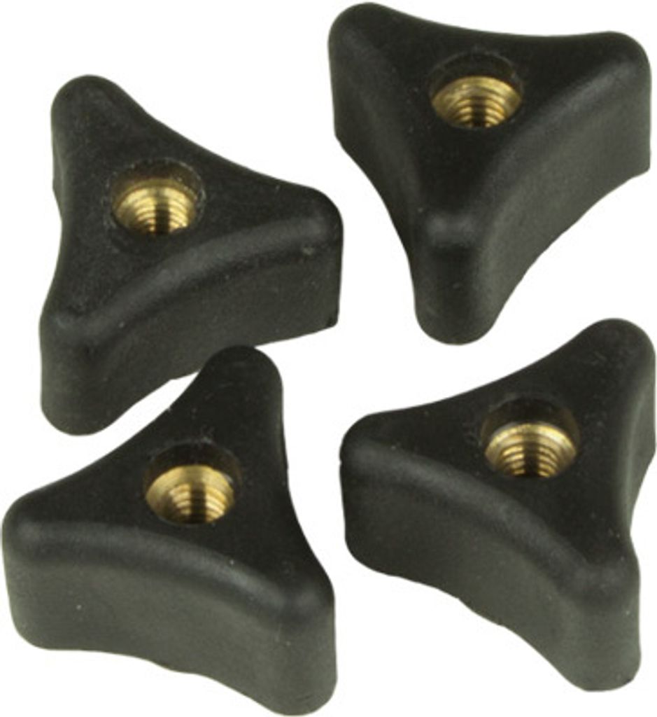 Gunn And Moore - Cricket-Helmmuttern 4er-Pack CS1762 (Einheitsgröße) (Schwarz)